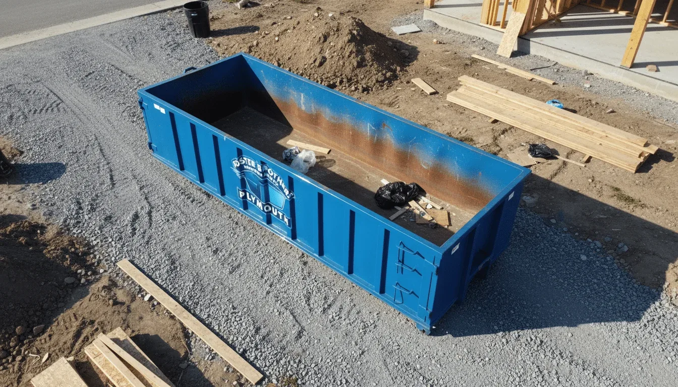 Roll-off dumpster rental in Halifax, MA delivered by Foster Brothers Dumpster Rental Plymouth Roll-off dumpster rental in Halifax, MA delivered by Foster Brothers Dumpster Rental Plymouth