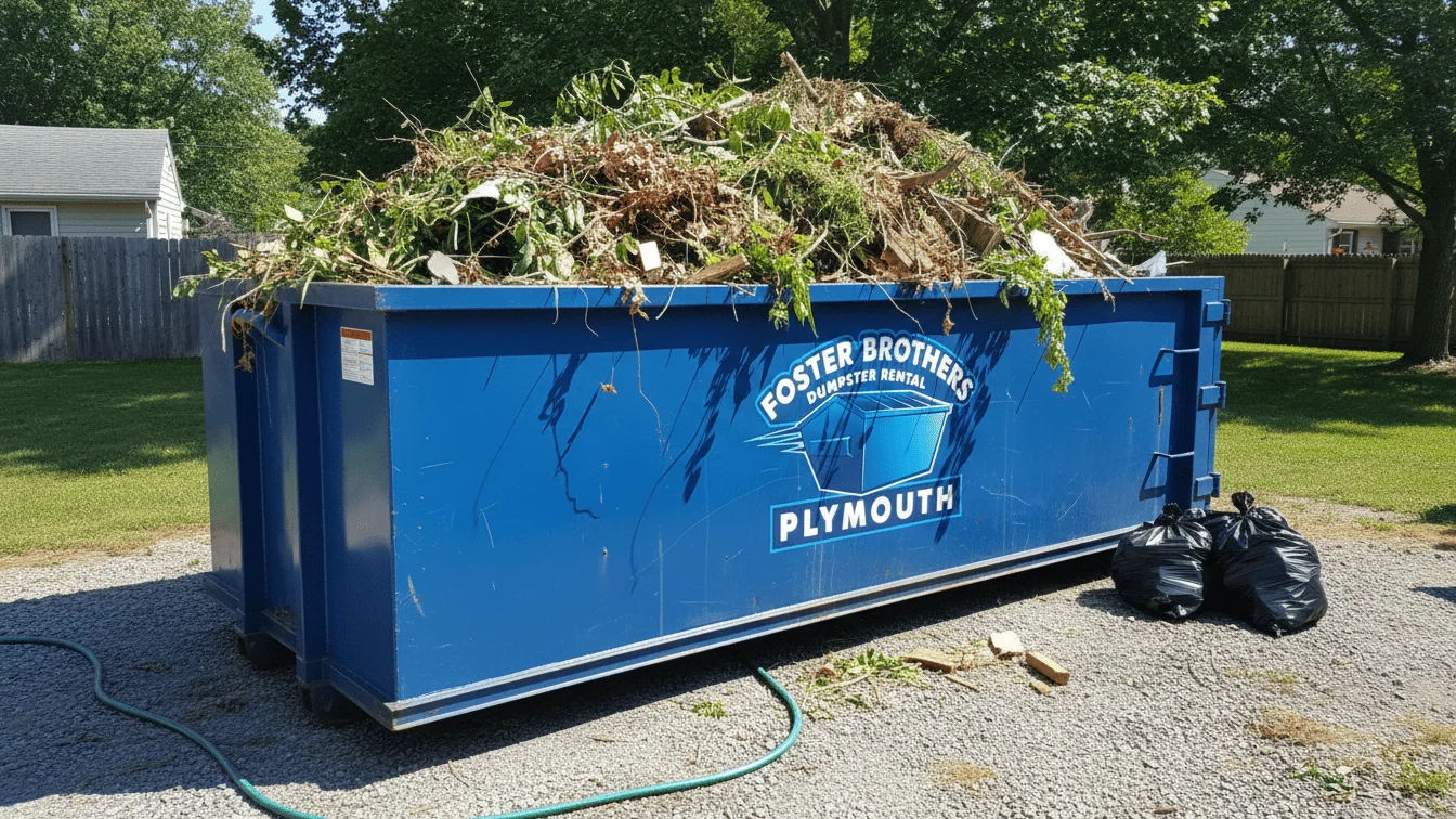 Yard Waste Dumpster Rental Plymouth MA-img