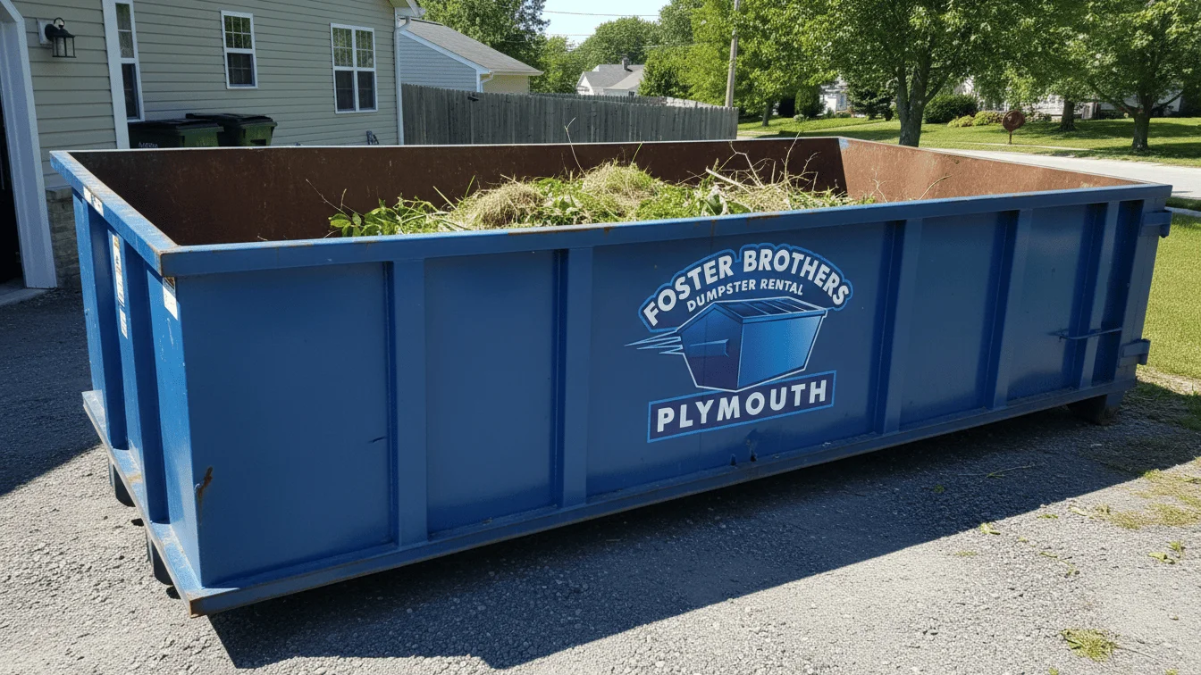Yard Waste Dumpster Rental Plymouth-img